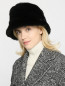 Панама из меха с логотипом Ermanno Scervino  –  МодельОбщийВид