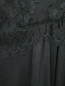 Платье -макси из шелка с кружевными вставками Moschino  –  Деталь