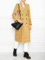 Двубортное шерстяное пальто в клетку Balenciaga  –  МодельОбщийВид