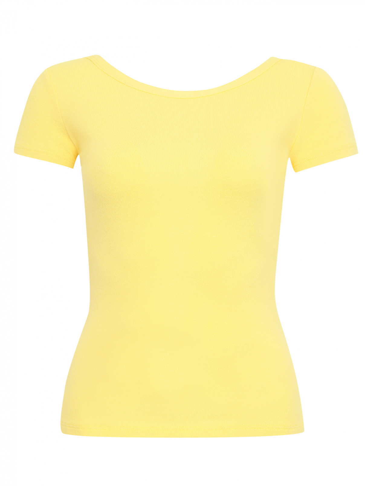 Джемпер с вырезом на спине Max&Co  –  Общий вид  – Цвет:  Желтый