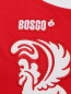 Футболка из хлопка с вышивкой и контрастными вставками BOSCO  –  Деталь1