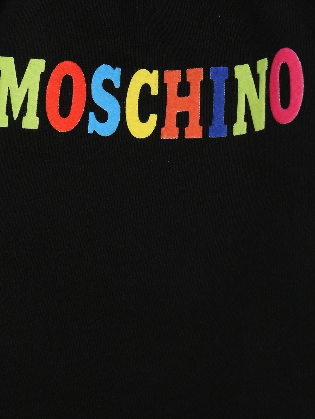 Трикотажные брюки с принтом Moschino  –  Деталь  – Цвет:  Черный