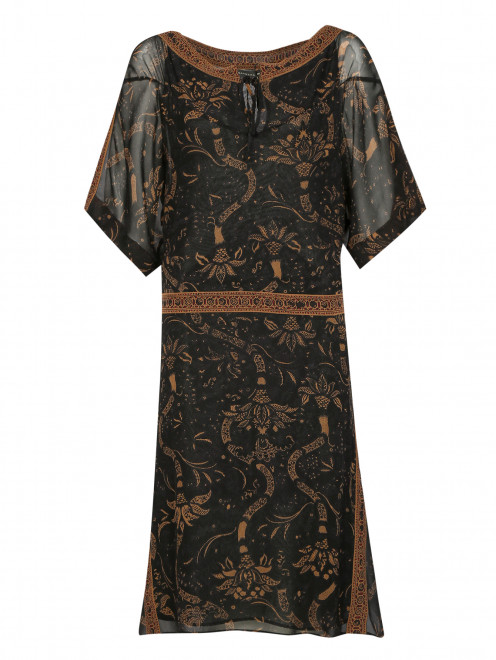 Платье-миди из шелка с асимметричным подолом Barbara Bui - Общий вид