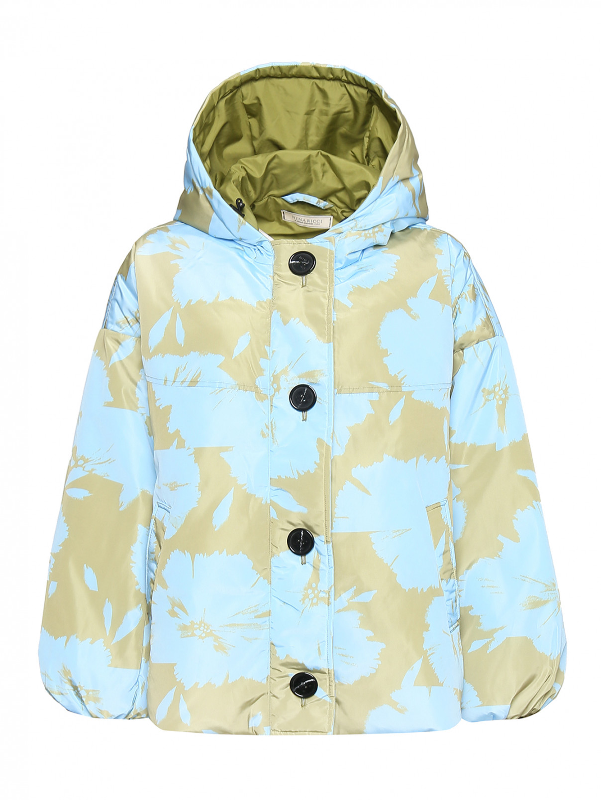 Куртка на молнии с узором Nina Ricci  –  Общий вид  – Цвет:  Синий