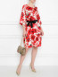 Платье из шелка с цветочным узором Voyage by Marina Rinaldi  –  МодельОбщийВид