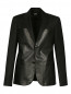 Пиджак из шерсти с кожаными вставками Jean Paul Gaultier  –  Общий вид