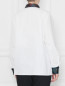 Рубашка хлопковая с контрастным воротником Marina Rinaldi  –  МодельВерхНиз1