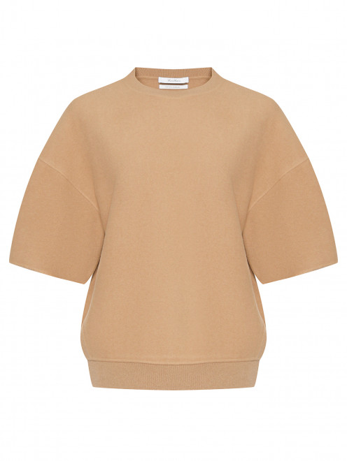 Толстовка из шерсти и кашемира с короткими рукавами  Max Mara - Общий вид