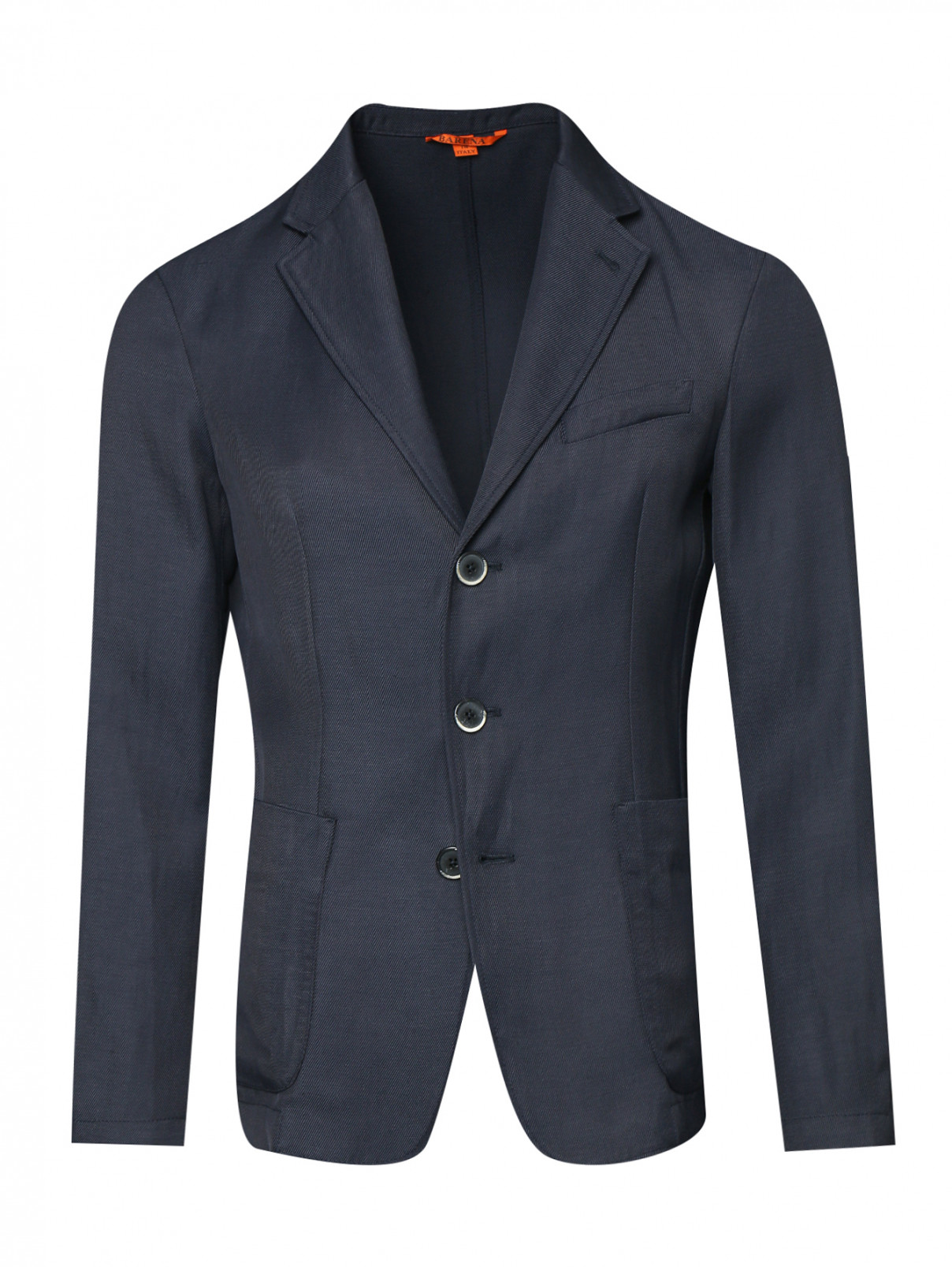 Пиджак с накладными карманами Barena  –  Общий вид  – Цвет:  Синий