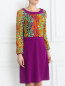 Платье-миди с кружевной отделкой Moschino Boutique  –  Модель Верх-Низ