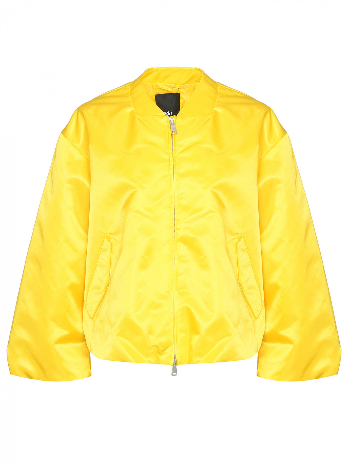 Куртка-бомбер с сатиновым покрытием Add  –  Общий вид  – Цвет:  Желтый