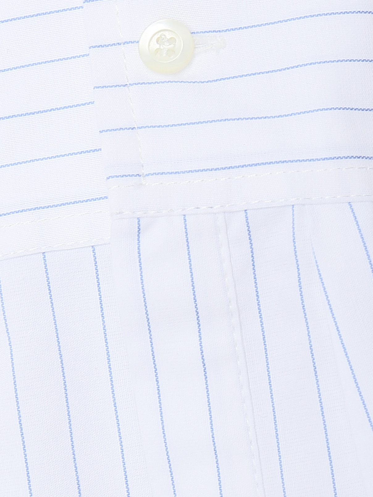 Блуза из хлопка с узором полоска и воланами Iro  –  Деталь1  – Цвет:  Белый