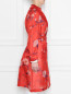 Легкое пальто из шелковой органзы с цветочным принтом Ermanno Scervino  –  МодельВерхНиз2