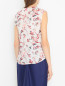 Блуза из хлопка с цветочным принтом Q/S Designe by  –  МодельВерхНиз1
