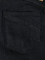 Укороченные джинсы зауженного кроя с отделкой из кружева Marina Sport  –  Деталь