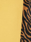 Юбка-карандаш из хлопка с анималистичным узором на молнии Alberta Ferretti  –  Деталь