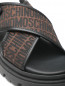 Сандалии из текстиля с логотипом Moschino  –  Деталь