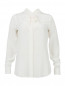 Шелковая блуза с бантом Moschino  –  Общий вид