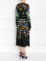 Платье-миди из шелка с цветочным узором Mary Katrantzou  –  Модель Верх-Низ1