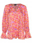 Блуза свободного кроя с узором Persona by Marina Rinaldi  –  Общий вид
