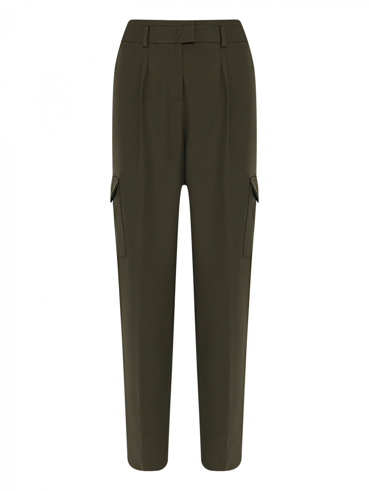 Укороченные брюки с карманами Joop  –  Общий вид  – Цвет:  Зеленый