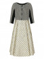 Платье с пышной юбкой и узором Marina Rinaldi  –  Общий вид