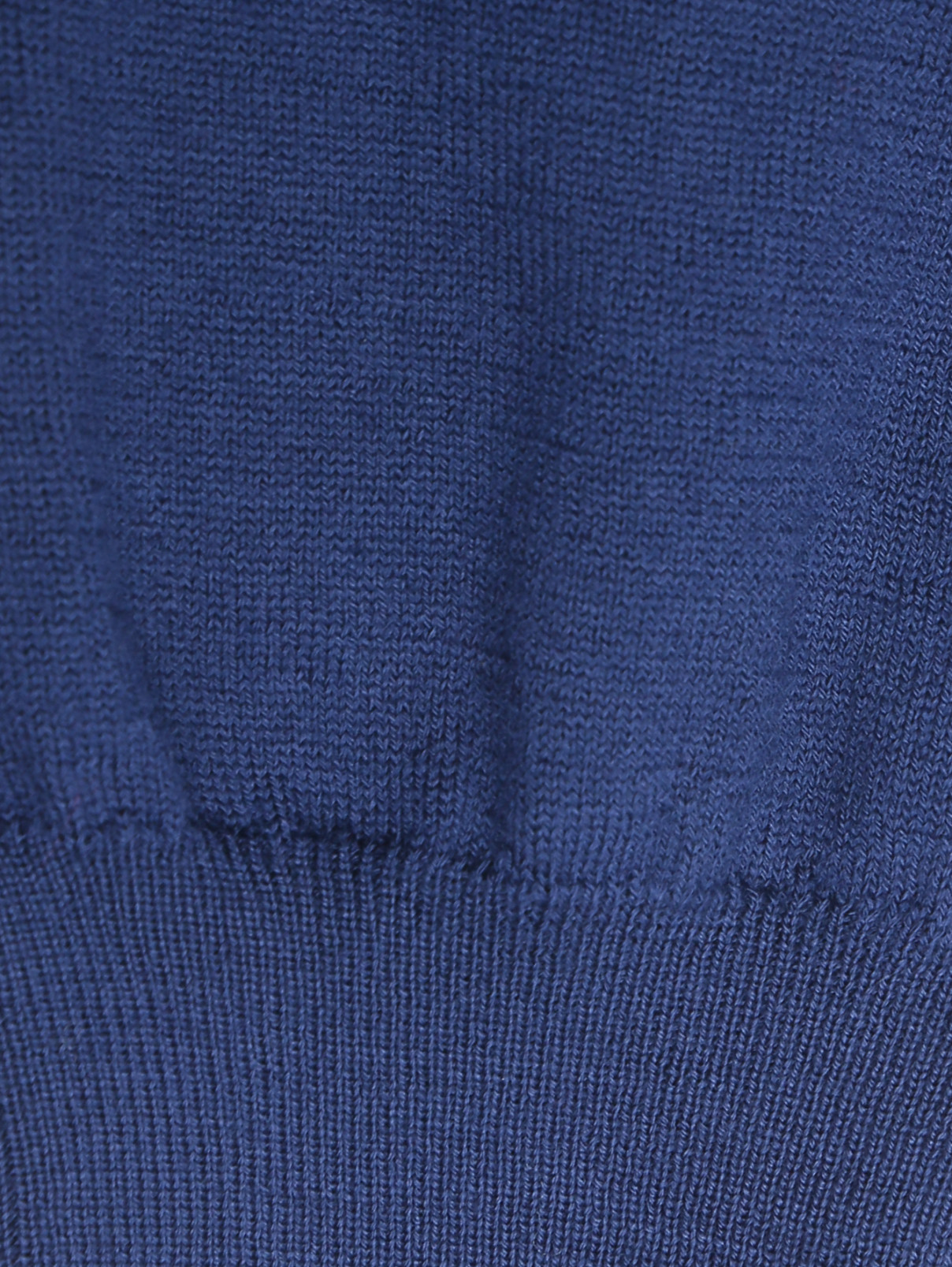 Джемпер из шерсти с круглым вырезом Malo  –  Деталь1  – Цвет:  Синий