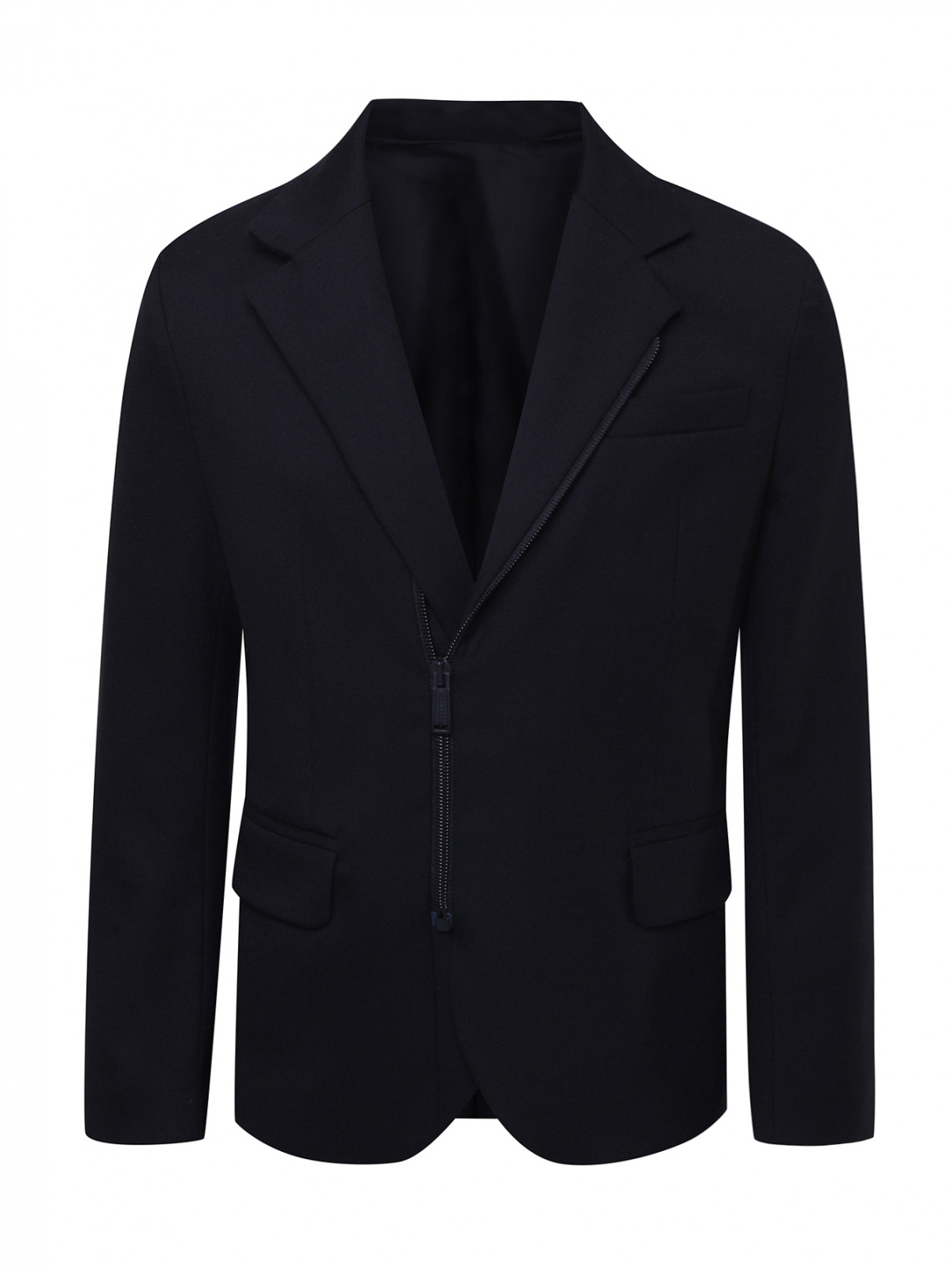 Куртка-пиджак на молнии Dsquared2  –  Общий вид  – Цвет:  Черный