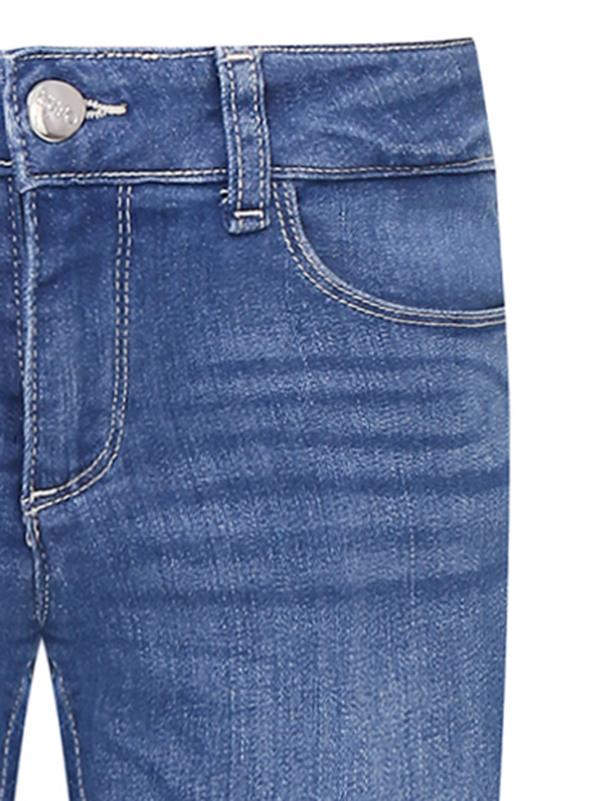 Зауженные джинсы с карманами Liu Jo  –  Деталь2  – Цвет:  Синий