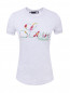 Трикотажная футболка с вышивкой Love Moschino  –  Общий вид