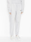 Трикотажные брюки с логотипом Helmut Lang  –  МодельВерхНиз