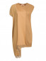 Платье из хлопка с вставкой из шелка и кружева N21  –  Общий вид