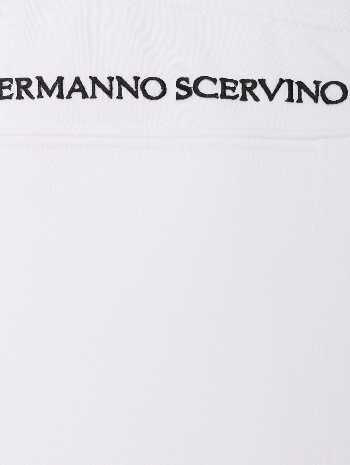 Шорты из хлопка на резинке Ermanno Scervino  –  Деталь1  – Цвет:  Белый