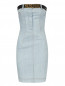 Платье-мини из светлого денима Moschino  –  Общий вид