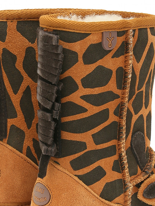 Угги с принтом-жираф - Деталь1