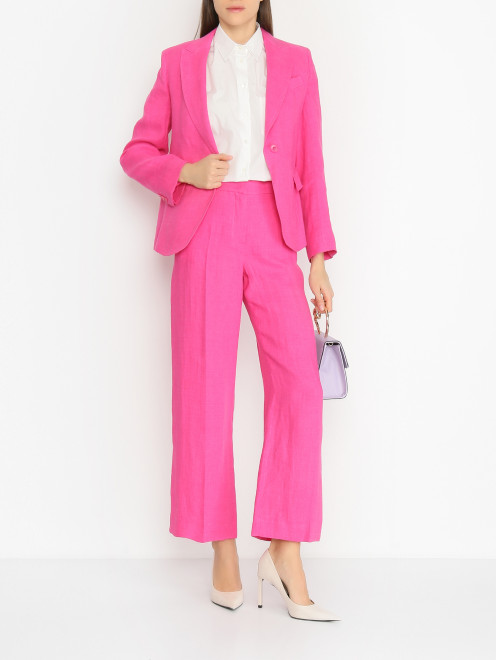 Рубашка из хлопка с накладным карманом Weekend Max Mara - МодельОбщийВид