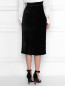 Бархатная юбка из шелка с бахромой Alberta Ferretti  –  МодельВерхНиз1