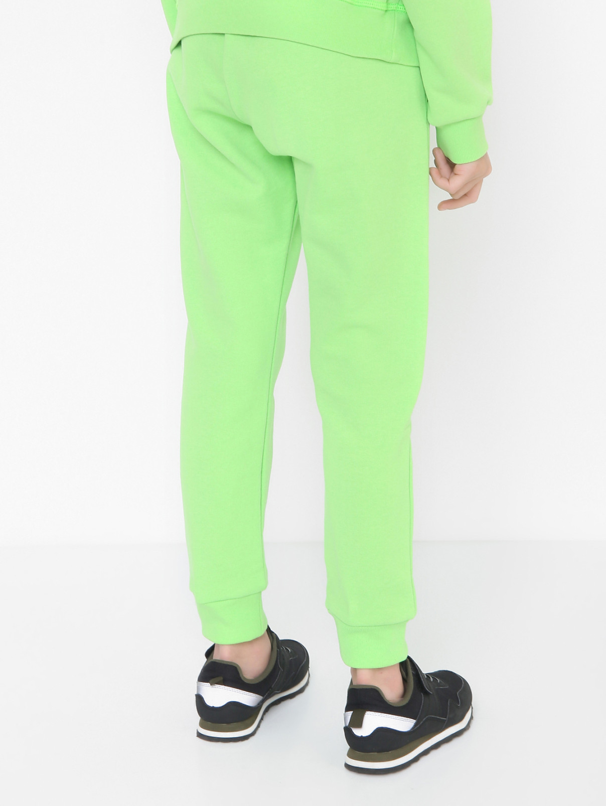 Трикотажные брюки с карманами Dsquared2  –  МодельВерхНиз1  – Цвет:  Зеленый
