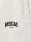 Хлопковые брюки с принтом MSGM  –  Деталь