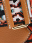 Ремень для сумки из кожи с вышивкой Ermanno Scervino  –  Деталь1