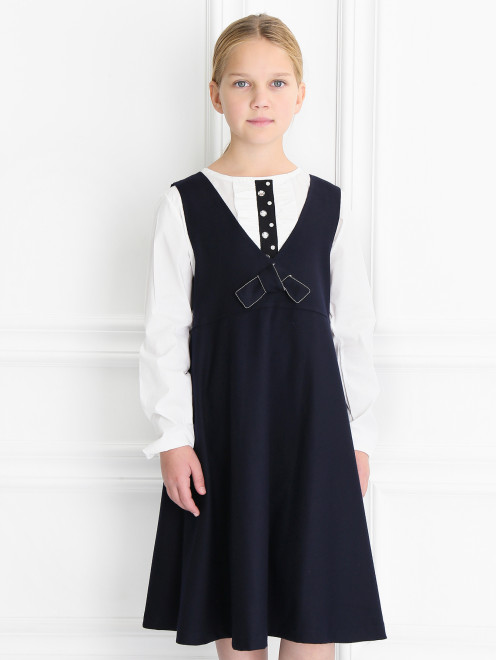 Платье на завышенной талии с бантиком Aletta Couture - Модель Верх-Низ