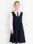 Платье на завышенной талии с бантиком Aletta Couture  –  Модель Верх-Низ