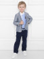 Пиджак из льна с накладными карманами Armani Junior  –  МодельОбщийВид