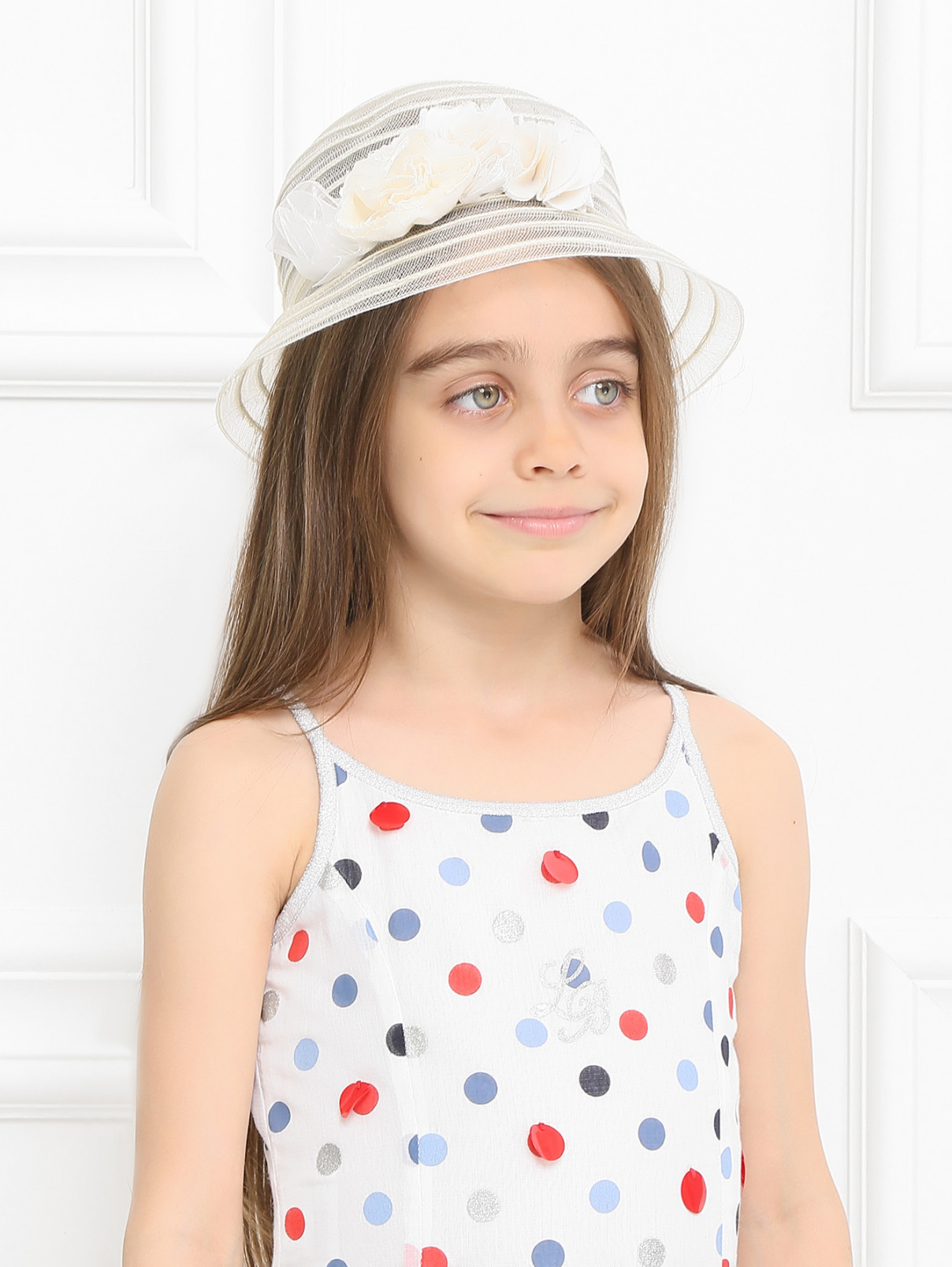 Шляпа с декором Catya  –  Модель Общий вид  – Цвет:  Белый