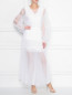 Полупрозрачное платье с плиссированной юбкой Ermanno Scervino  –  МодельОбщийВид