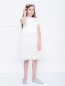 Платье трикотажное с юбкой-сеткой Aletta Couture  –  МодельОбщийВид