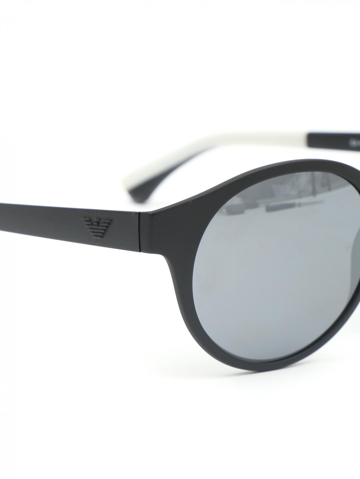 Солнцезащитные очки в пластиковой оправе Emporio Armani  –  Деталь  – Цвет:  Черный
