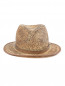 Шляпа соломенная с контрастной вставкой Stetson  –  Обтравка1