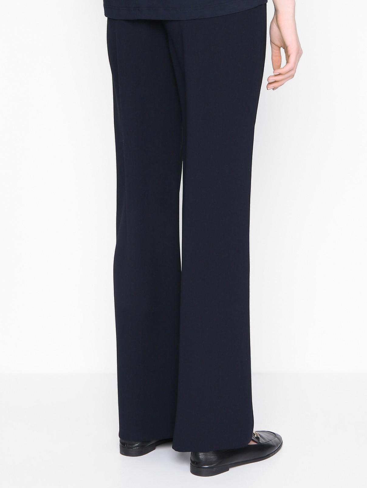 Однотонные брюки на молнии Luisa Spagnoli  –  МодельВерхНиз1  – Цвет:  Синий