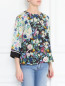 Блуза из шелка с цветочным узором Weekend Max Mara  –  МодельВерхНиз